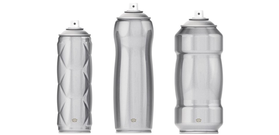 Shaped Crown Aerosol Cans Shaped Crown Aerosol Cans